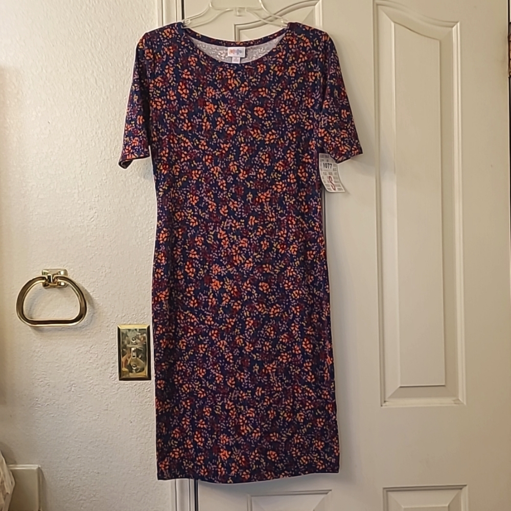 LulaRoe Floral Julia dress S, NWT